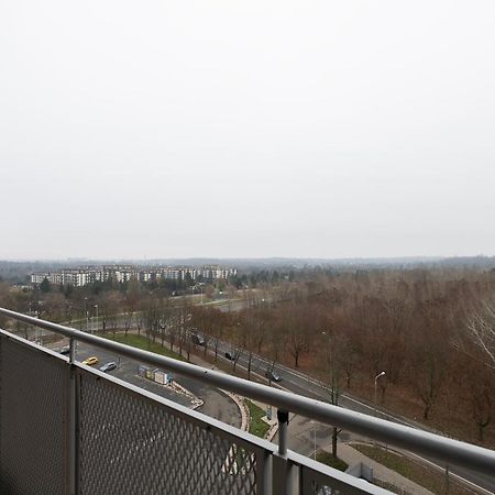 Penthouse With A View Of Lodz & Free Parking Lägenhet Exteriör bild