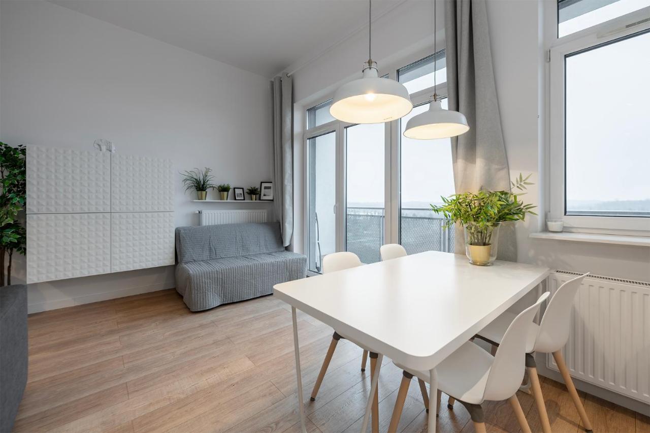 Penthouse With A View Of Lodz & Free Parking Lägenhet Exteriör bild
